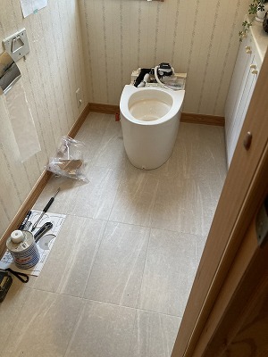 トイレ入替工事 施工Before写真