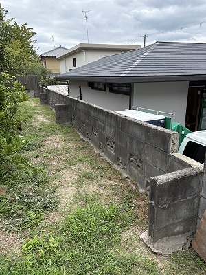 フェンス設置工事 施工Before写真